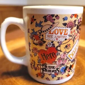 VTG Mary Engelbreit Believe/Love One Another/True Friends 12-oz Mug